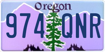 OR license plate 974QNR