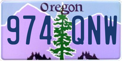 OR license plate 974QNW