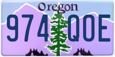 OR license plate 974QOE