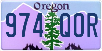 OR license plate 974QOR