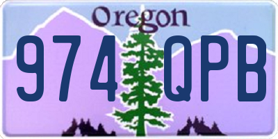OR license plate 974QPB