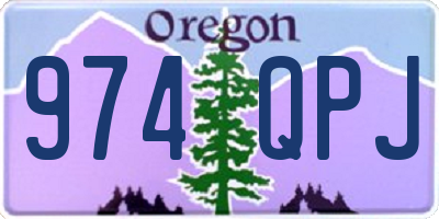 OR license plate 974QPJ