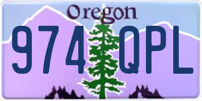 OR license plate 974QPL