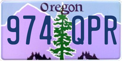 OR license plate 974QPR