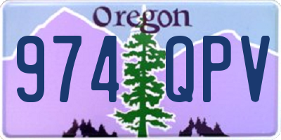 OR license plate 974QPV