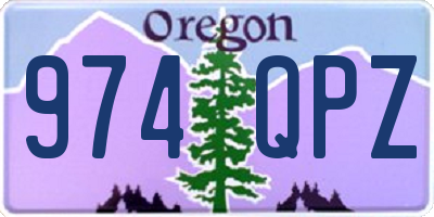 OR license plate 974QPZ