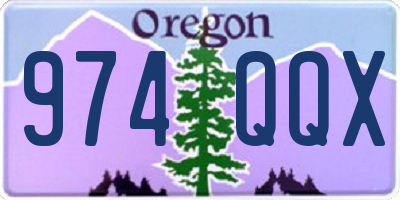 OR license plate 974QQX