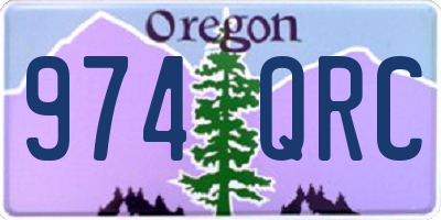 OR license plate 974QRC