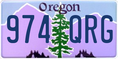 OR license plate 974QRG