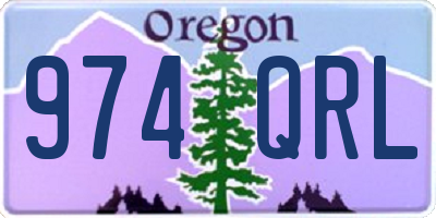 OR license plate 974QRL