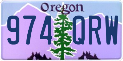 OR license plate 974QRW