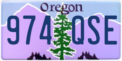 OR license plate 974QSE