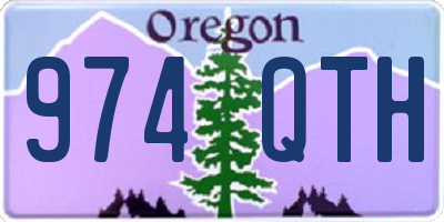 OR license plate 974QTH