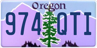 OR license plate 974QTI