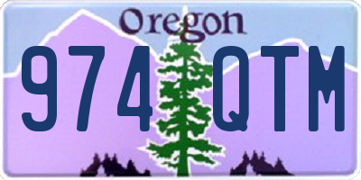 OR license plate 974QTM