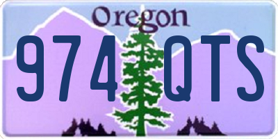 OR license plate 974QTS