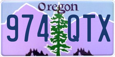 OR license plate 974QTX