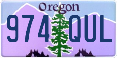 OR license plate 974QUL