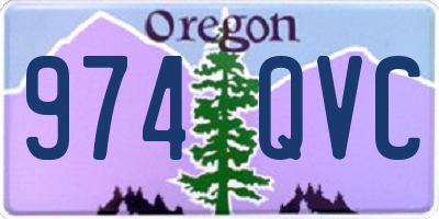OR license plate 974QVC