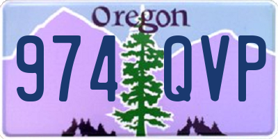OR license plate 974QVP