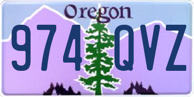 OR license plate 974QVZ
