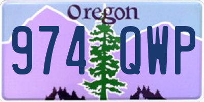 OR license plate 974QWP