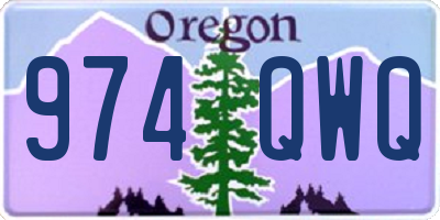 OR license plate 974QWQ