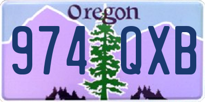OR license plate 974QXB