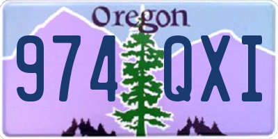 OR license plate 974QXI