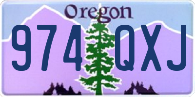 OR license plate 974QXJ