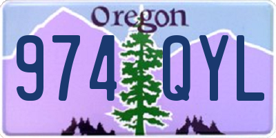 OR license plate 974QYL