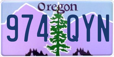 OR license plate 974QYN