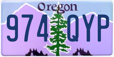 OR license plate 974QYP