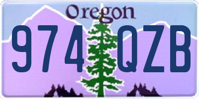 OR license plate 974QZB