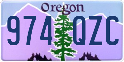 OR license plate 974QZC