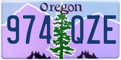 OR license plate 974QZE