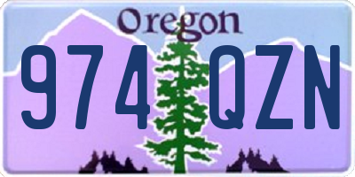 OR license plate 974QZN