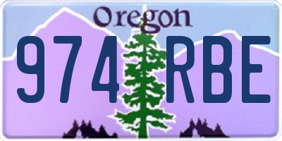 OR license plate 974RBE