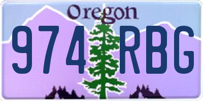 OR license plate 974RBG