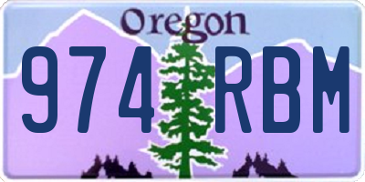 OR license plate 974RBM