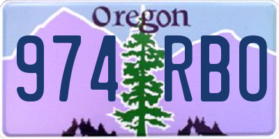OR license plate 974RBO