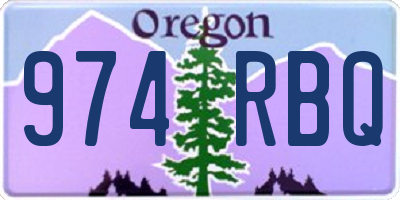 OR license plate 974RBQ