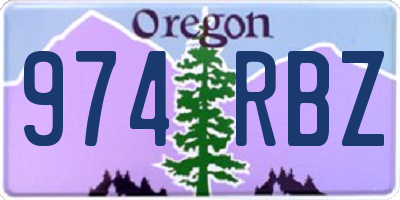 OR license plate 974RBZ