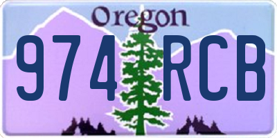 OR license plate 974RCB
