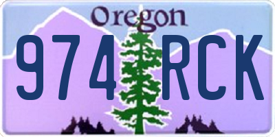 OR license plate 974RCK