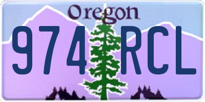 OR license plate 974RCL