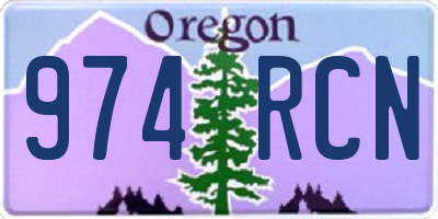 OR license plate 974RCN