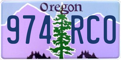 OR license plate 974RCO
