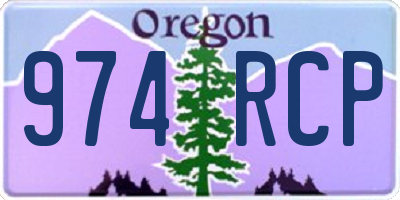 OR license plate 974RCP