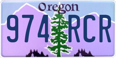 OR license plate 974RCR